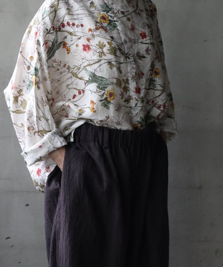 cavane キャヴァネ / Tunic long-sleeve linen100シャツ / ca-26139