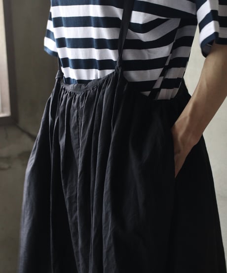 cavane キャヴァネ / Jumper skirt Cotton/Linen100スカート/ ca-26128