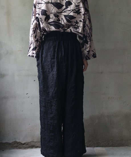 cavane キャヴァネ / Side-Pocket wide pants cotton/wool100パンツ / ca-26142
