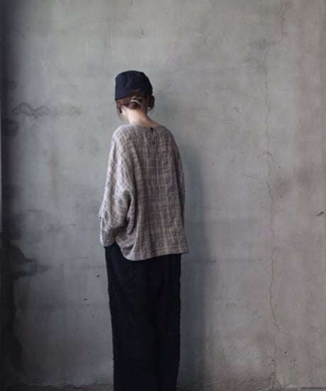 cavane キャヴァネ / Tunic long-sleeve wool&cotton100シャツ / ca-26146