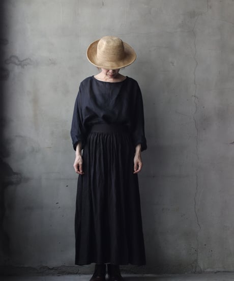 cavane キャヴァネ / Tunic long-sleeve Linen100シャツ / ca-26103