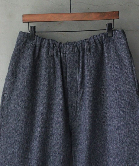klauseクロイゼ / Organic Cotton Tweed Loose Fitting Tapered Trousers"Wide"no2/ kla-26067