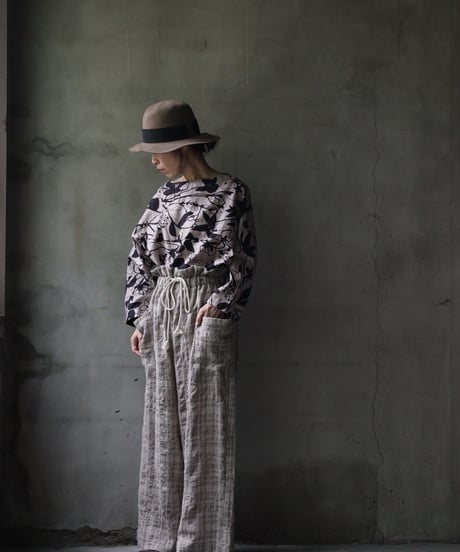 cavane キャヴァネ / Side-Pocket wide pants cotton/wool100パンツ / ca-26143