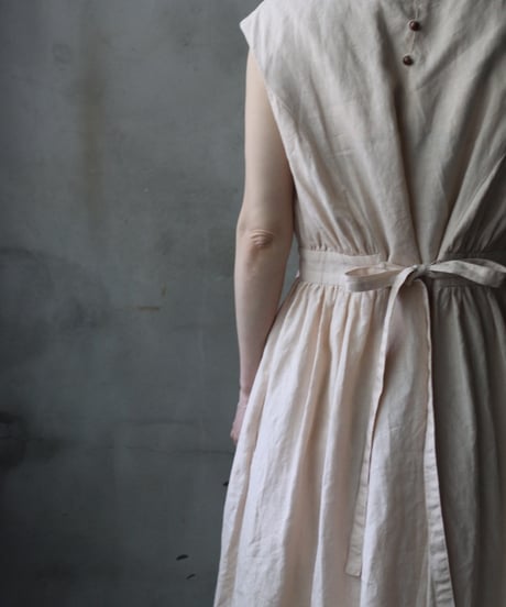 cavane キャヴァネ / Sleeveless Dress linen100ワンピース / ca-26090