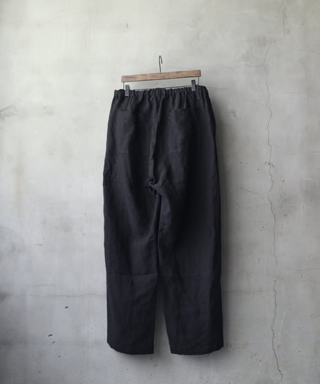 klauseクロイゼ / 天日干し綾Twill Linen Loose Fitting Tapered Wide 2 / kla-26047