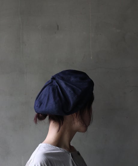 Au Vrai Chicオーブライシック/ BERET DENIM COTTON帽子 / Au-26001