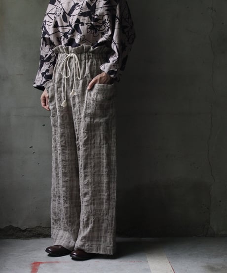 cavane キャヴァネ / Side-Pocket wide pants cotton/wool100パンツ / ca-26143