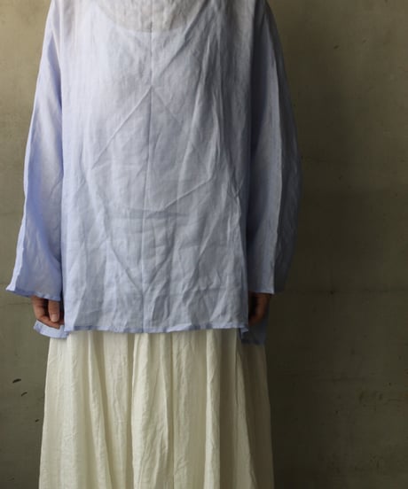 cavane キャヴァネ / Tunic long-sleeve Linen100シャツ / ca-26101