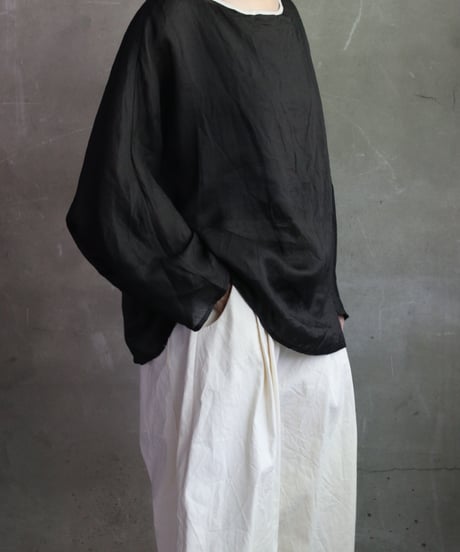 cavane キャヴァネ / Tunic long-sleeve Linen100シャツ / ca-26131