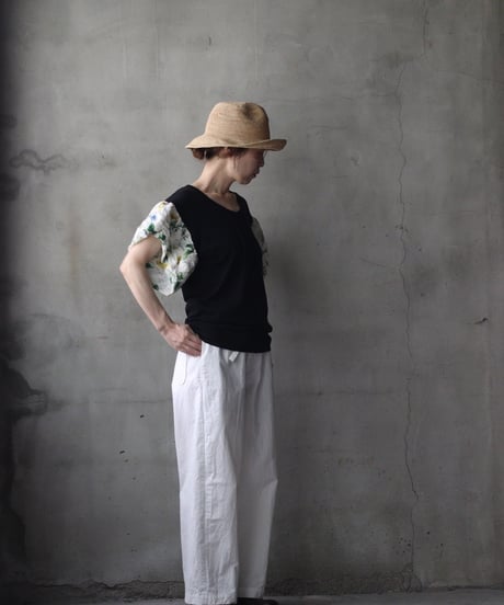 cavane キャヴァネ / Ruffled sleevesTシャツ / ca-26124