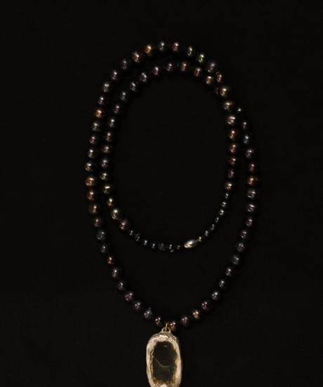 Atelier Inscrire アトリエ インスクリール / DAUCUS NECKLACE INK-HUED PEARLSネックレス / At-26022
