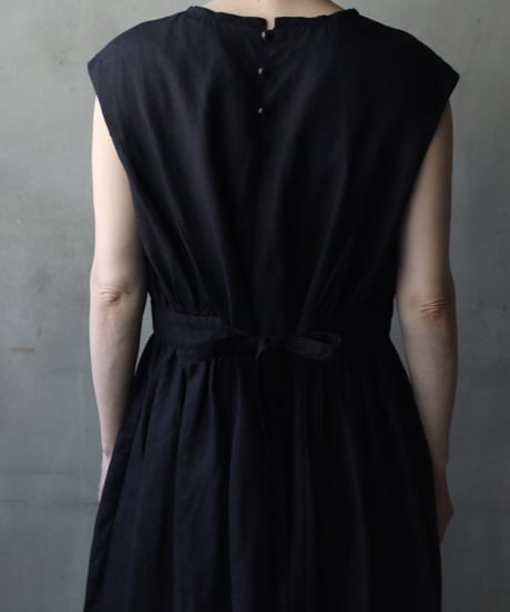 cavane キャヴァネ / Sleeveless Dress linen100ワンピース / ca-26089
