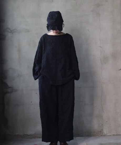 cavane キャヴァネ / Tunic long-sleeve wool&cotton100シャツ / ca-26145