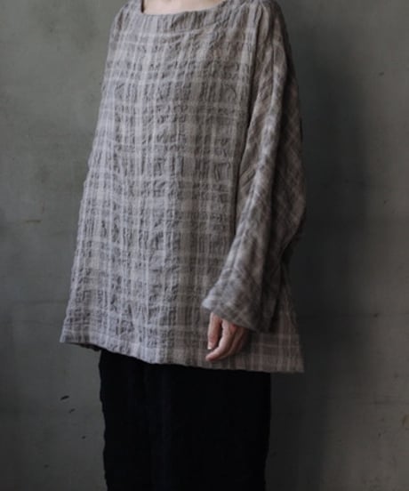 cavane キャヴァネ / Tunic long-sleeve wool&cotton100シャツ / ca-26146