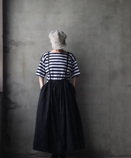 cavane キャヴァネ / Jumper skirt Cotton/Linen100スカート/ ca-26128