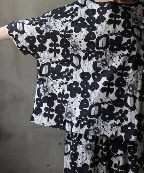 cavane キャヴァネ / Tunic half-sleeve Cotton/Linen100シャツ / ca-26112