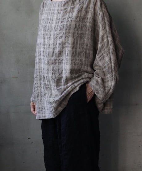 cavane キャヴァネ / Tunic long-sleeve wool&cotton100シャツ / ca-26146