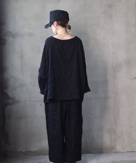 cavane キャヴァネ / Tunic long-sleeve wool&cotton100シャツ / ca-26145