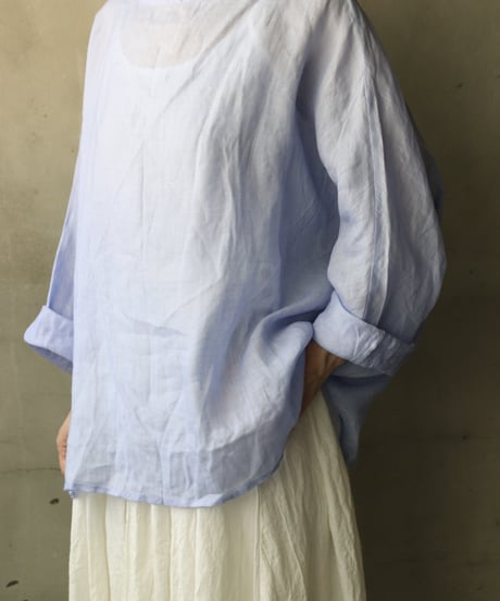 cavane キャヴァネ / Tunic long-sleeve Linen100シャツ / ca-26101