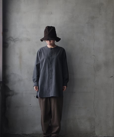 cavane キャヴァネ / Collarless Shirt シャツ / ca-23144A