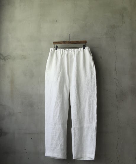 klauseクロイゼ / Belarus linen Loose Fitting Tapered Trousers"Wide"no2 (綾織/中厚手）/ kla-26049