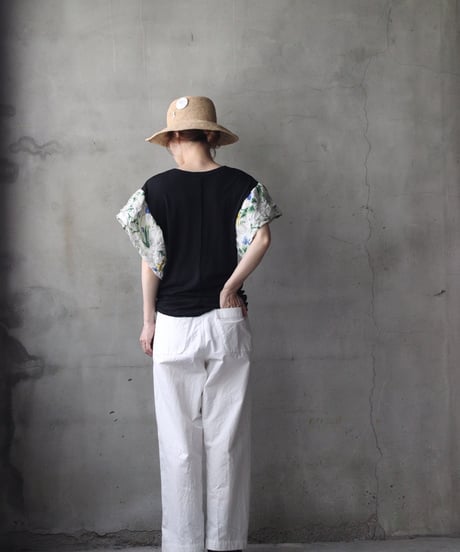 cavane キャヴァネ / Ruffled sleevesTシャツ / ca-26124
