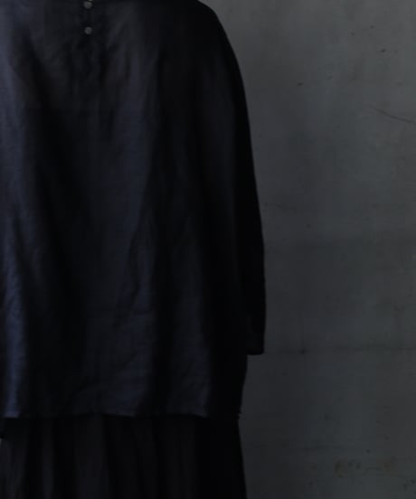 cavane キャヴァネ / Tunic long-sleeve Linen100シャツ / ca-26103