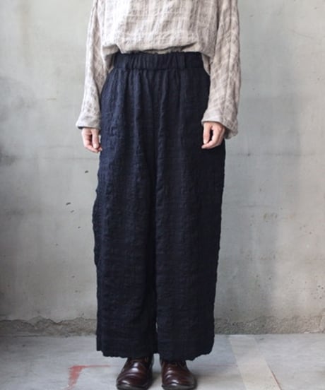 cavane キャヴァネ / Wide TrousersⅡ Shadow Checkパンツ/ ca-26147