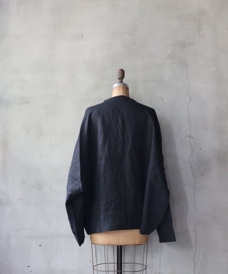 klauseクロイゼ / French Linen 40T Wide Gown Short / kla-26058