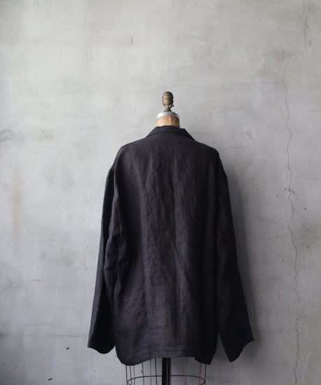 klauseクロイゼ / French Linen Glen Check Tailored Jacketジャケット/ kla-26045