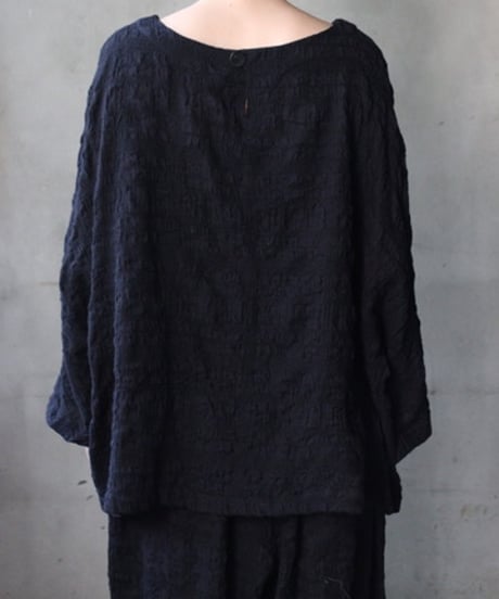 cavane キャヴァネ / Tunic long-sleeve wool&cotton100シャツ / ca-26145