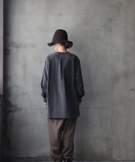 cavane キャヴァネ / Collarless Shirt シャツ / ca-23144A