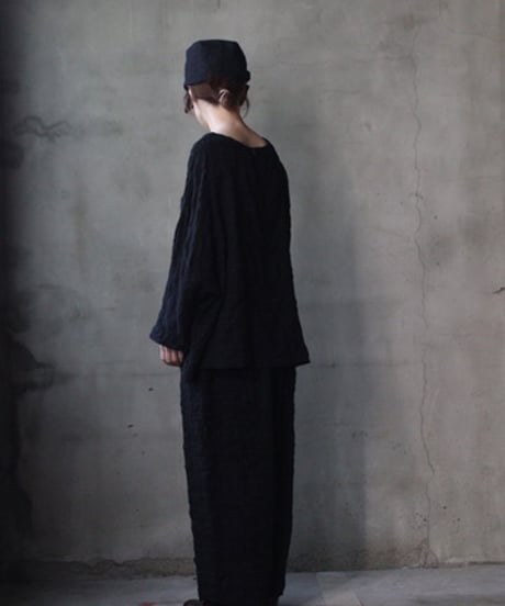 cavane キャヴァネ / Tunic long-sleeve wool&cotton100シャツ / ca-26145