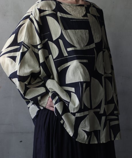 cavane キャヴァネ / Tunic long-sleeve Cotton100シャツ / ca-26119