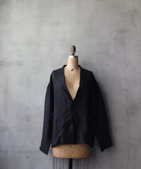 klauseクロイゼ / 天日干しリネンLinen Gown Short / kla-26046