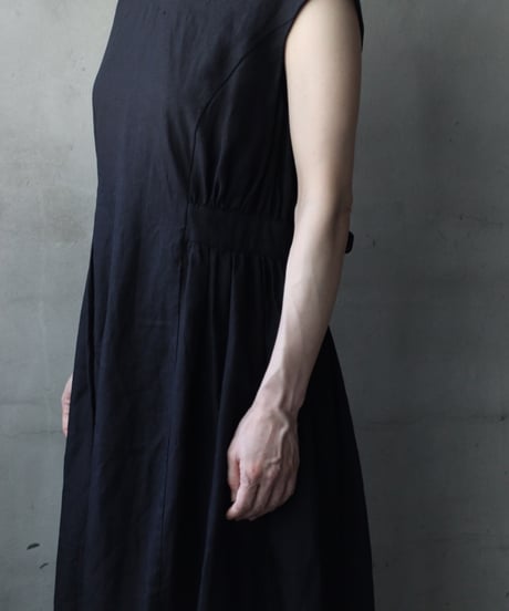 cavane キャヴァネ / Sleeveless Dress linen100ワンピース / ca-26089