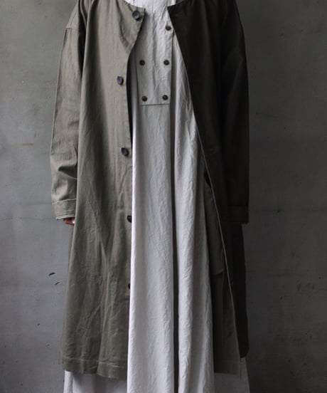cavane キャヴァネ / Round-Coat硫化染めコート / ca-26018A
