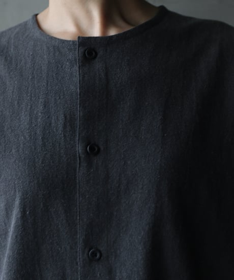 cavane キャヴァネ / Collarless Shirt シャツ / ca-23144A