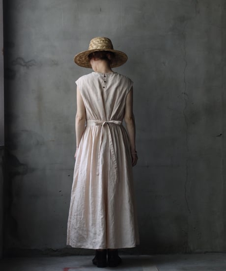 cavane キャヴァネ / Sleeveless Dress linen100ワンピース / ca-26090