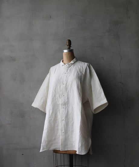 klauseクロイゼ / 天日干しリネンS-S O.P.C Regular Shirt/ kla-26037