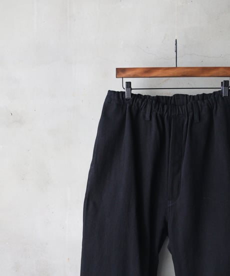 klauseクロイゼ / カツラギCotton & Linen Loose Fitting Tapered Trousers"Wide"no2/ kla-26070
