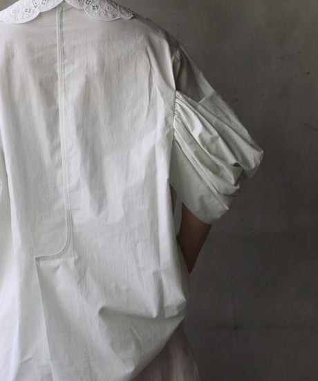 NATIVE VILLAGE ネイティブヴィレッジ / No.5 Simple longing 刺繍ギャザースリーブブラウス/ na-26023