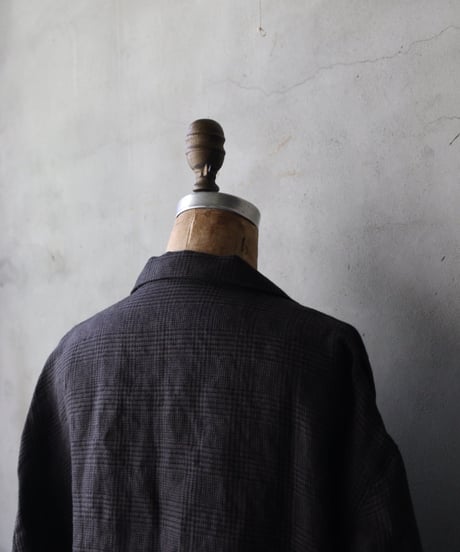 klauseクロイゼ / French Linen Glen Check Tailored Jacketジャケット/ kla-26045