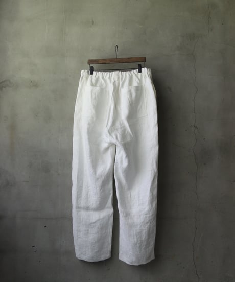 klauseクロイゼ / Belarus linen Loose Fitting Tapered Trousers"Wide"no2 (綾織/中厚手）/ kla-26049