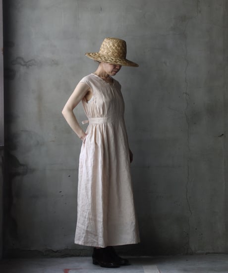 cavane キャヴァネ / Sleeveless Dress linen100ワンピース / ca-26090