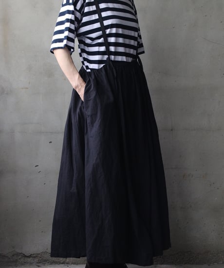 cavane キャヴァネ / Jumper skirt Cotton/Linen100スカート/ ca-26128