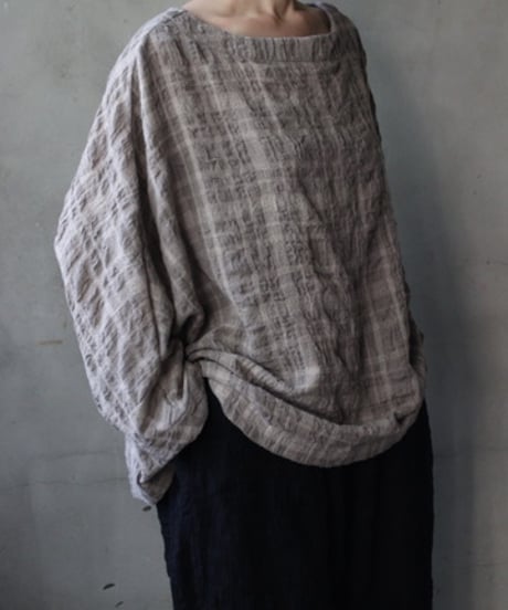 cavane キャヴァネ / Tunic long-sleeve wool&cotton100シャツ / ca-26146