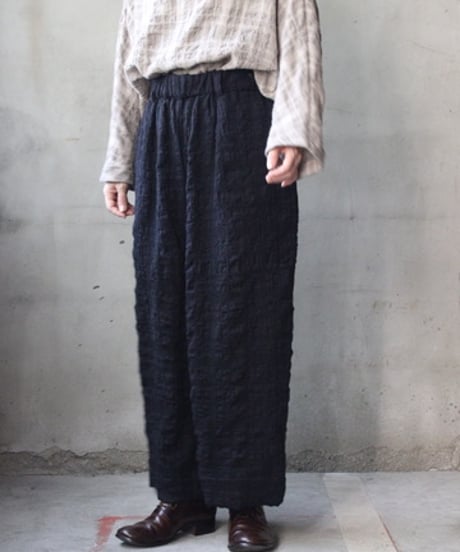 cavane キャヴァネ / Wide TrousersⅡ Shadow Checkパンツ/ ca-26147