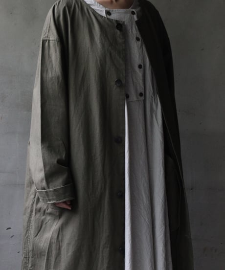 cavane キャヴァネ / Round-Coat硫化染めコート / ca-26018A