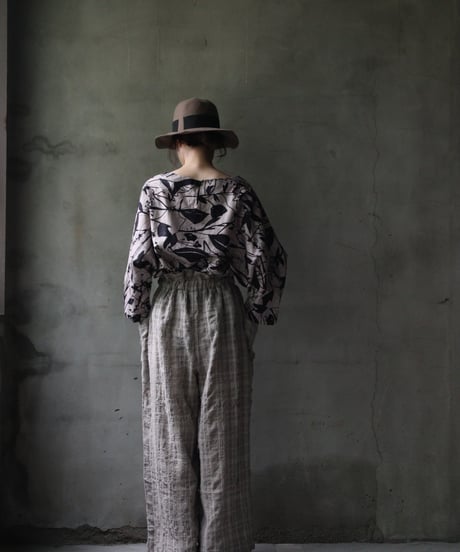 cavane キャヴァネ / Side-Pocket wide pants cotton/wool100パンツ / ca-26143
